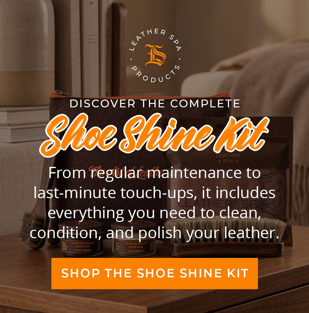 Discover the complete Shoe Shine Kit. From regular maintenance to last-minute touch-ups, it includes everything you need to clean, condition, and polish your leather.